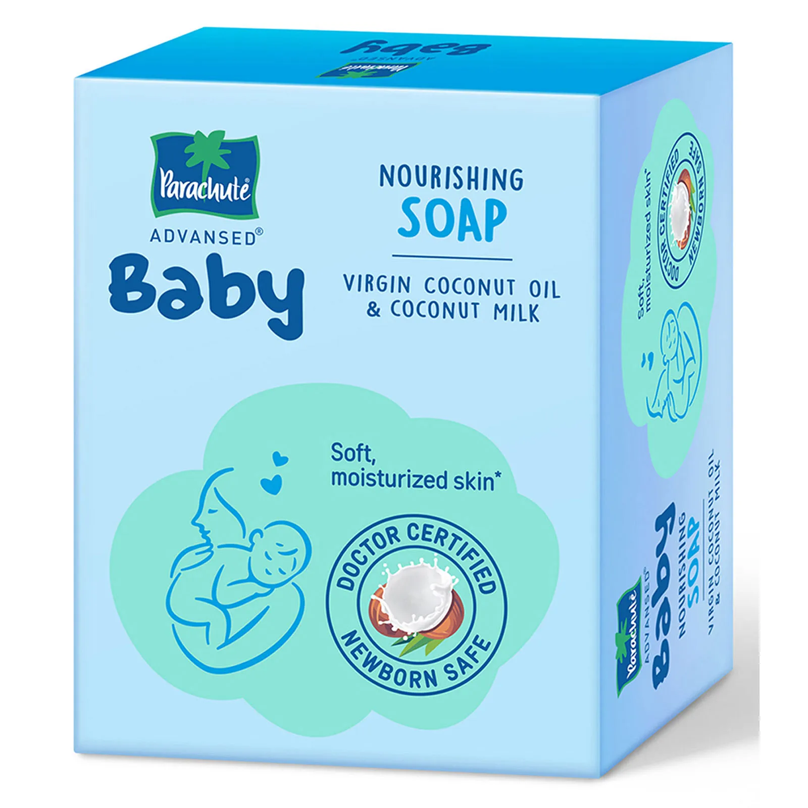 Parachute Advansed baby soap for newborns (75 g, pack of 3)