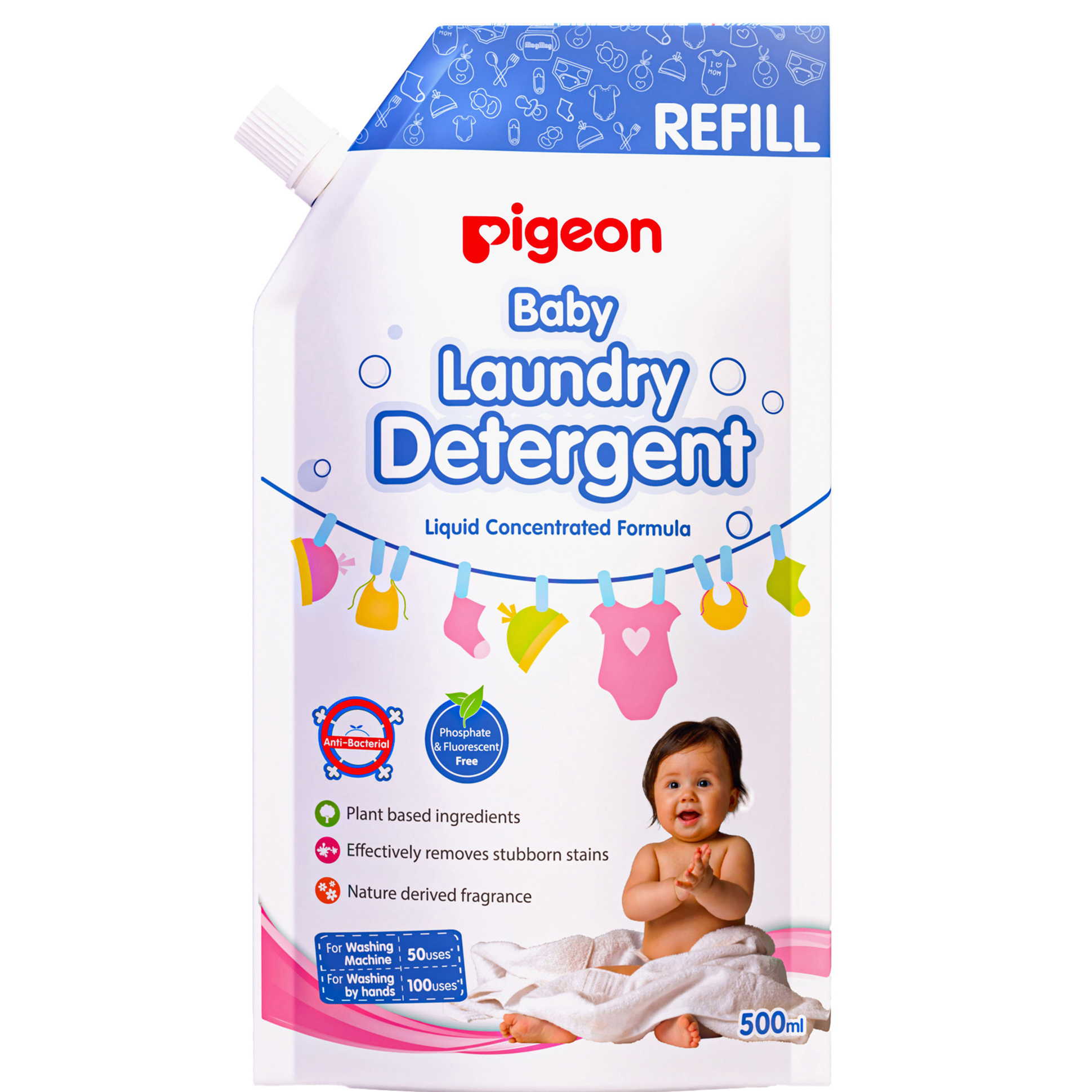 Pigeon Liquid Laundry Detergent Refill Pack – 500 ml