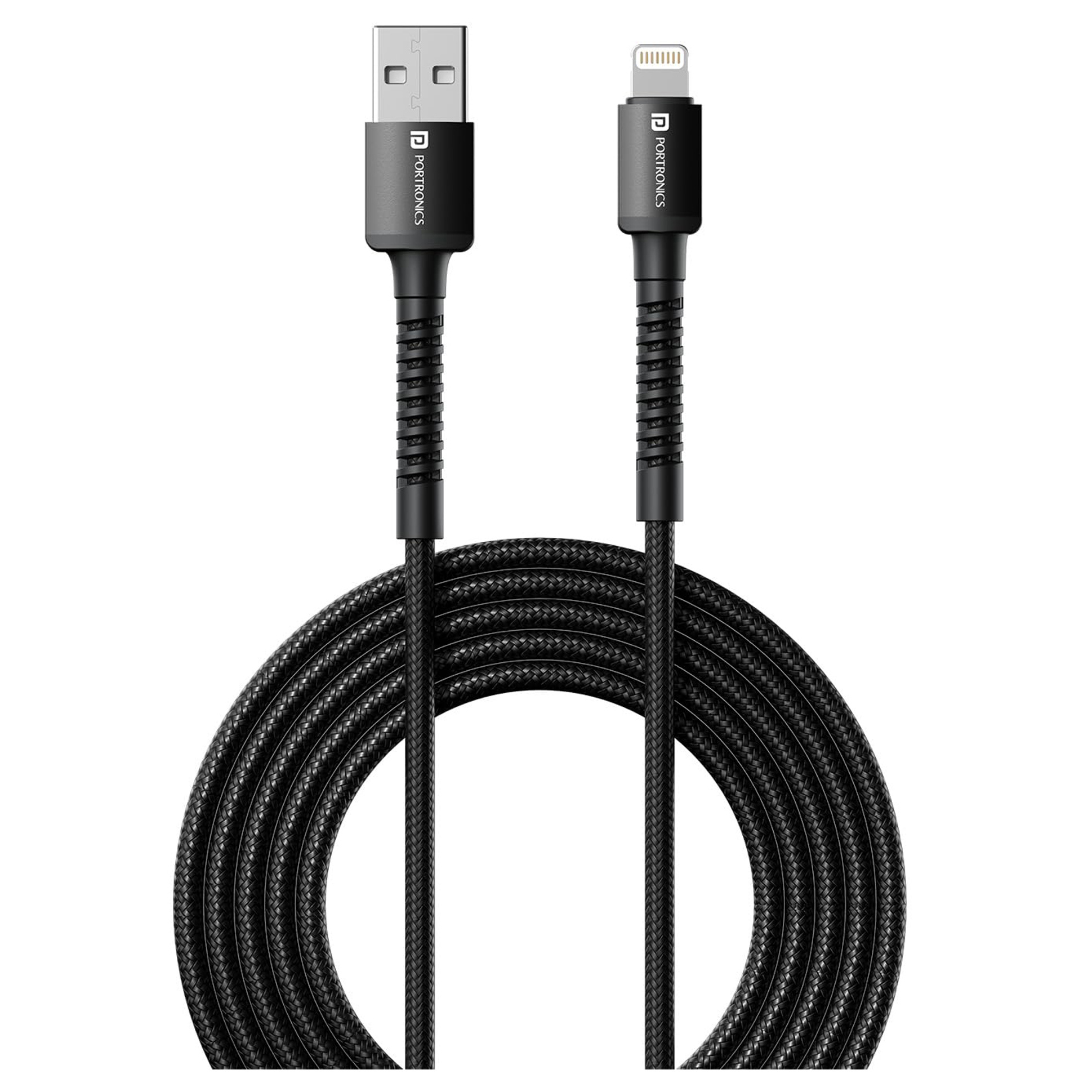 Portronics Konnect X - A to L Cable Nylon Braided 2M 3A