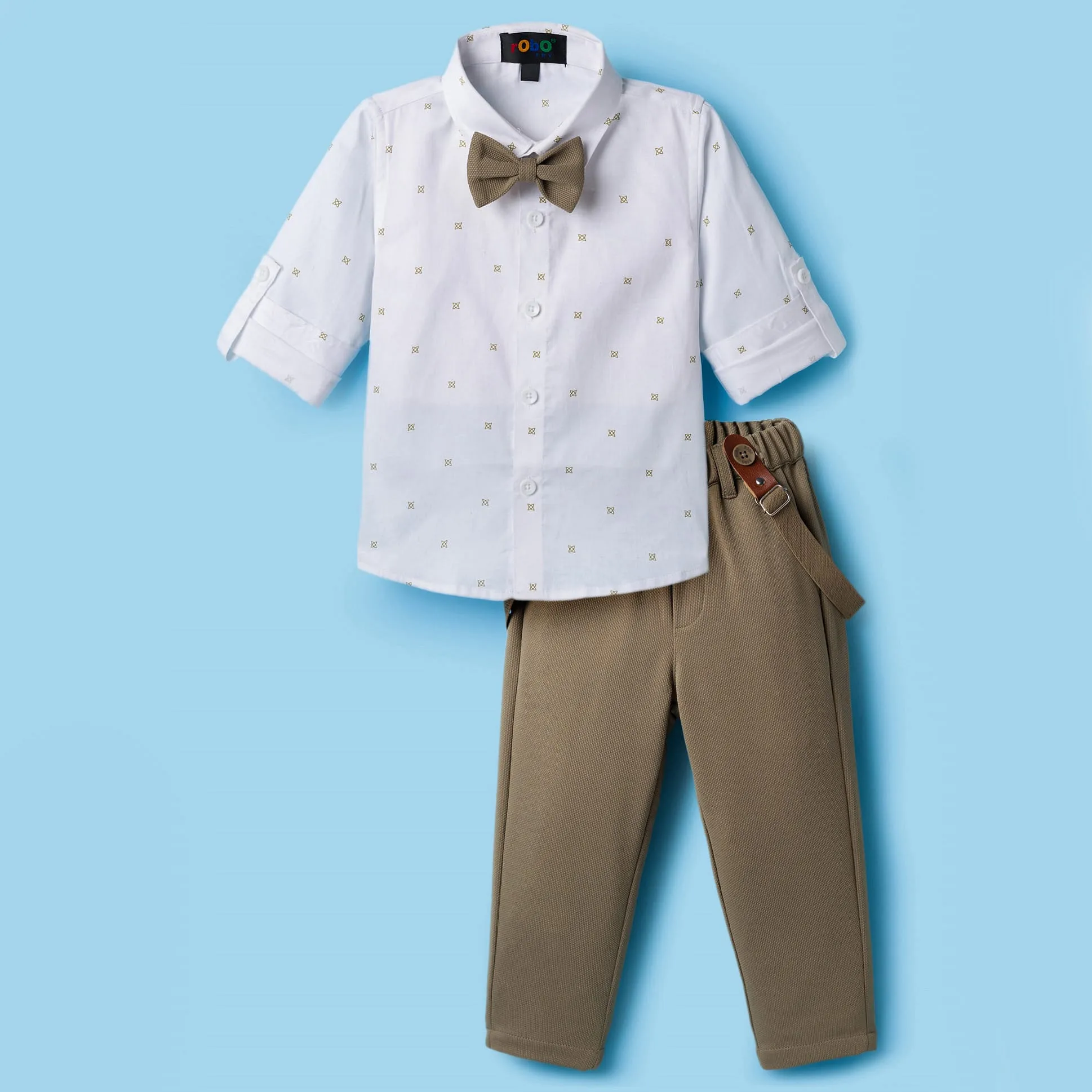 Buy Robo Fry Cotton Woven Full Sleeves Printed Shirt & Pant Set