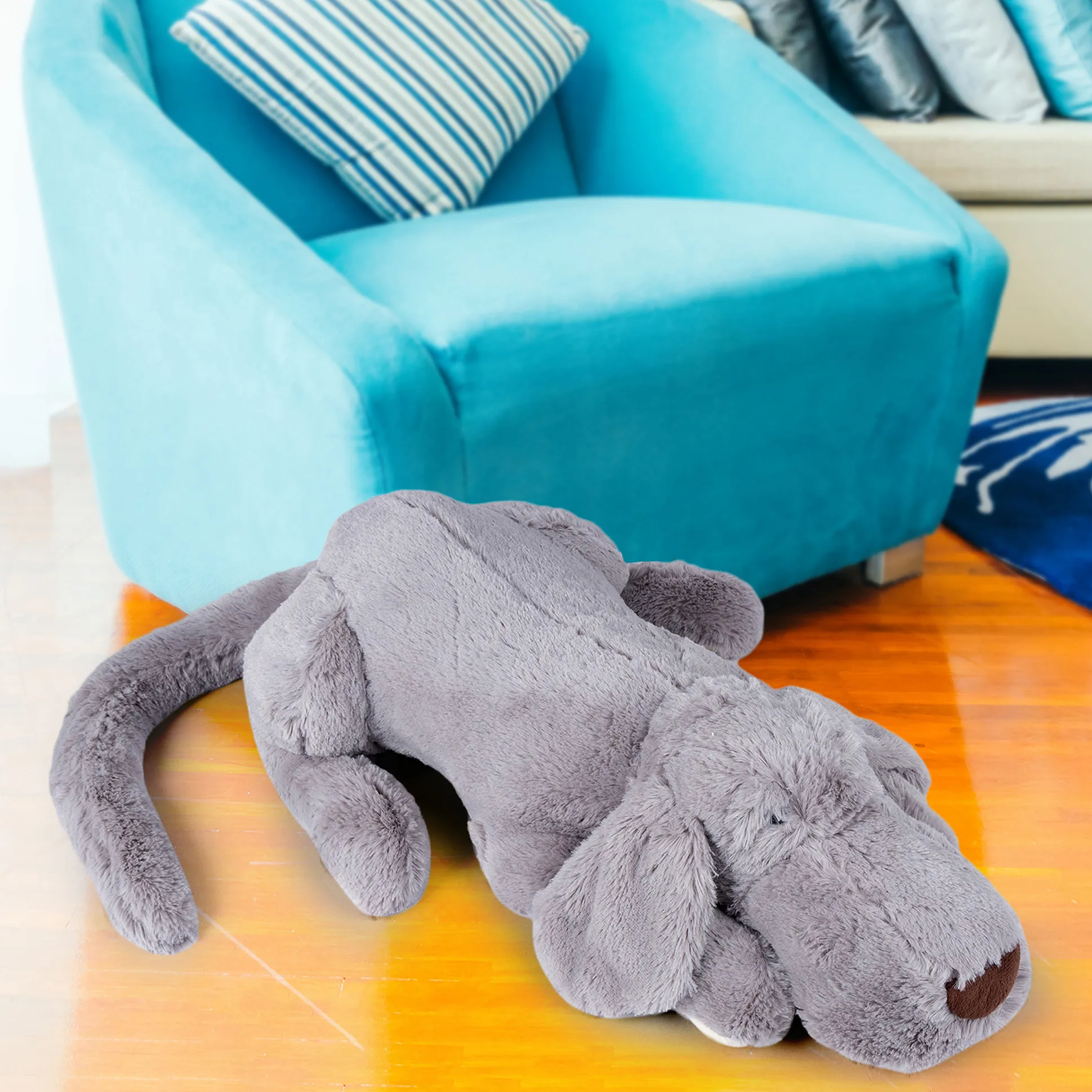 shapze 57 cm The Sleepy Dog Zuma Grey Online India, Buy Soft Toys