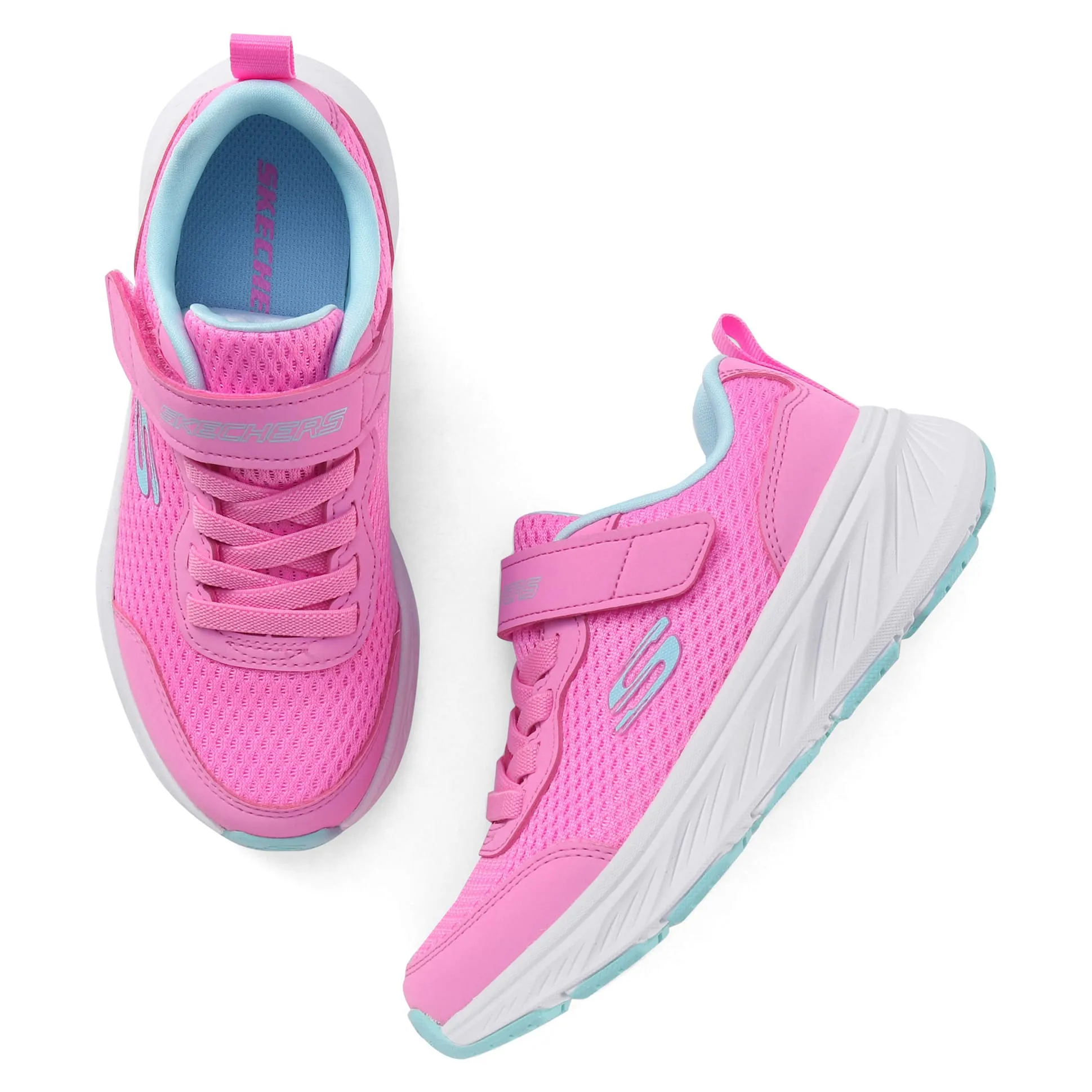 Buy Skechers Casual Shoes With Velcro Closure & Logo Design - Pink