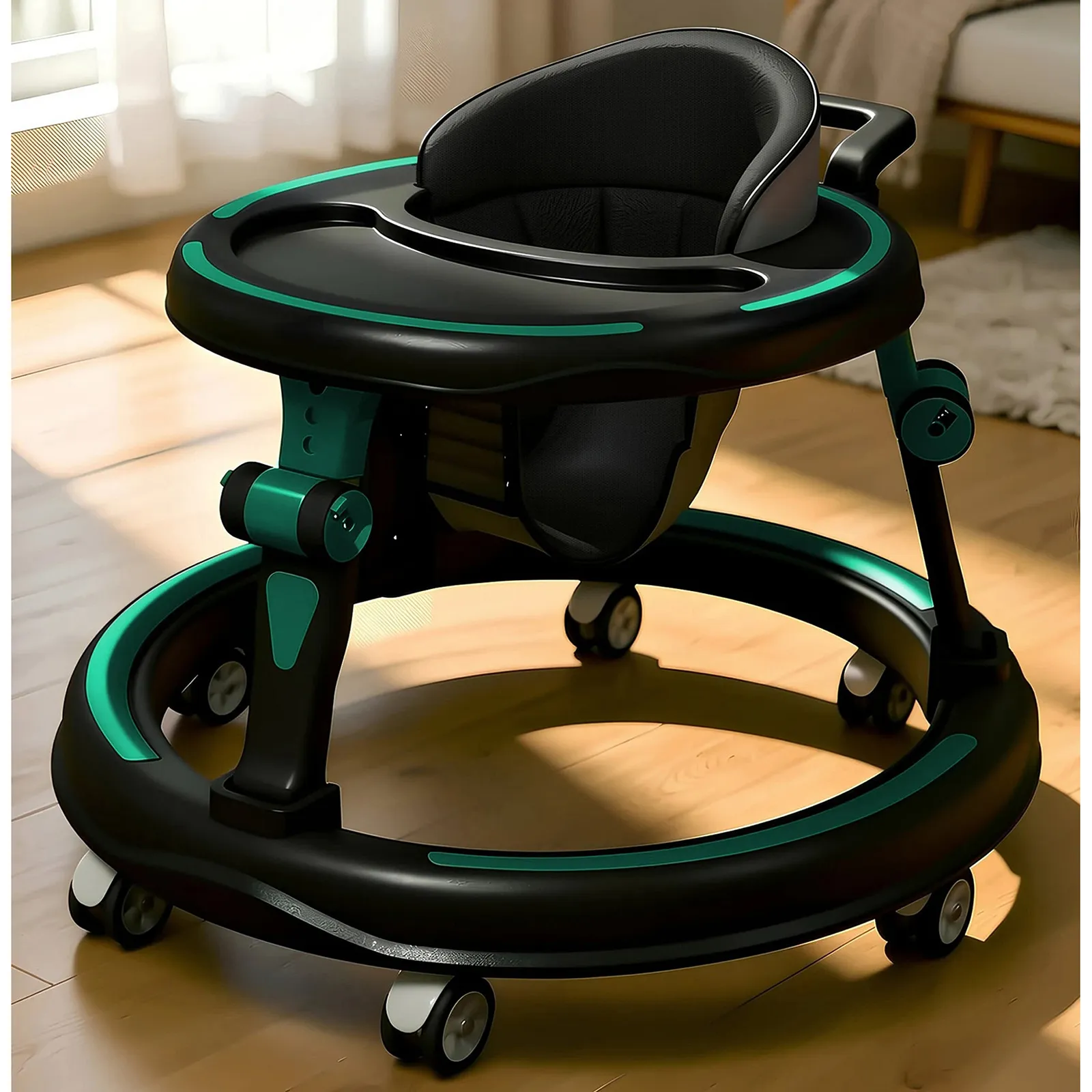 StarAndDaisy Musical Activity Walker for Babies, Green - Image 1