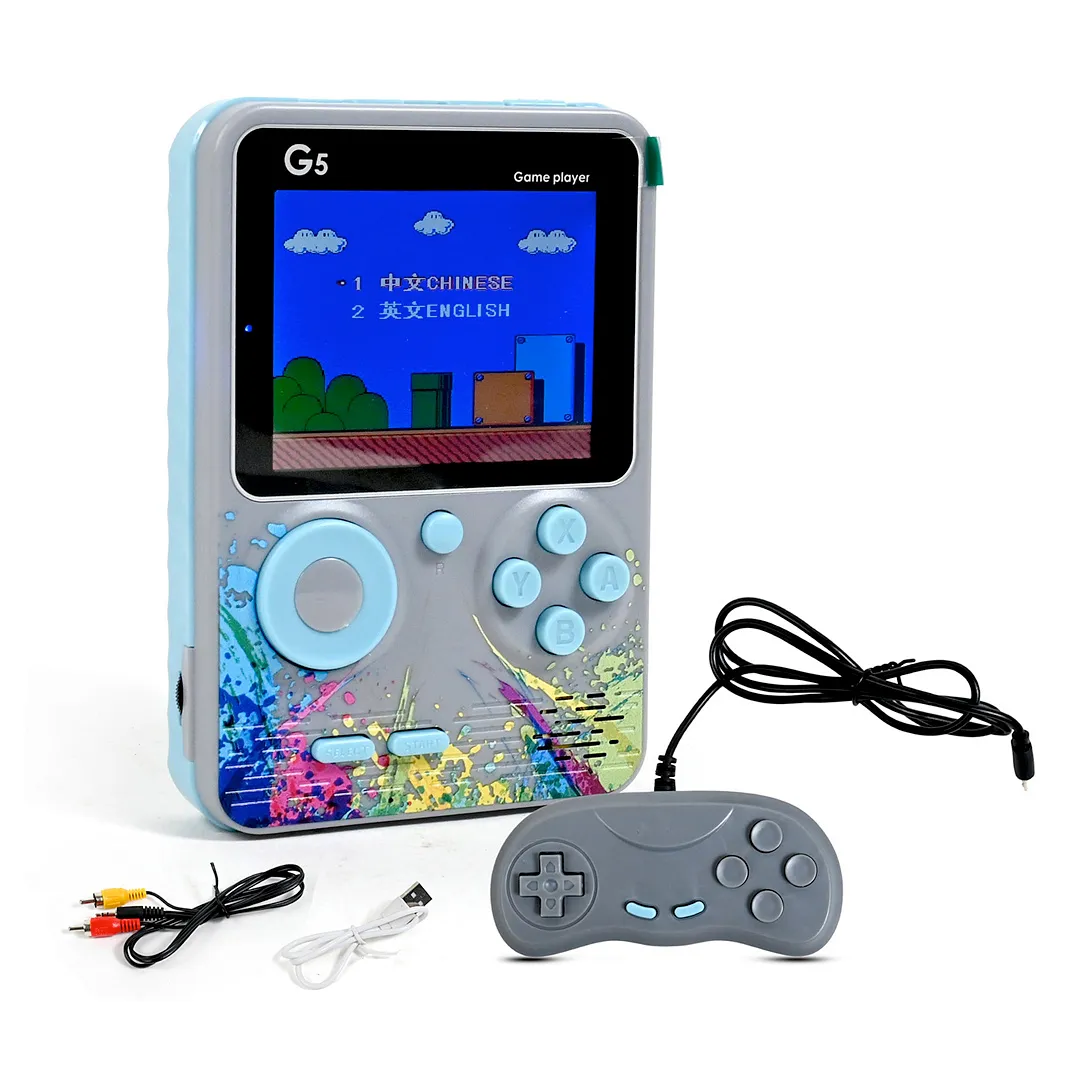 Vikrida G5 500-in-1 Retro Handheld Game Console for Kids 2 Player