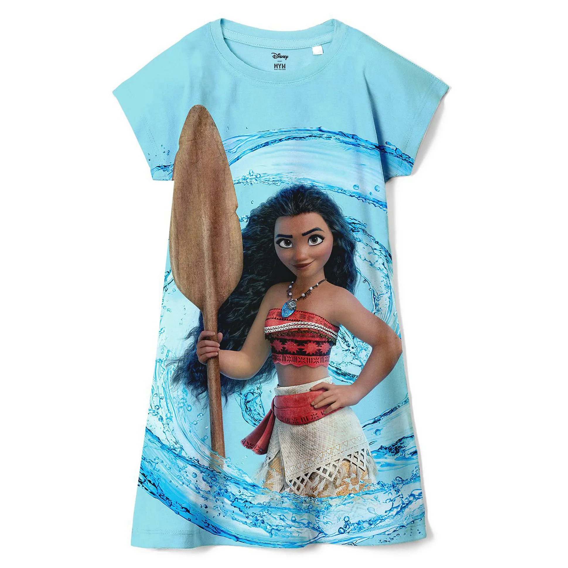 Buy Wear Your Mind Disney Moana Featuring Cap Sleeves Character Printed  Dress - Sky Blue for Girls (4undefined5undefined) Online in India, Shop at  FirstCry.com - 19874055