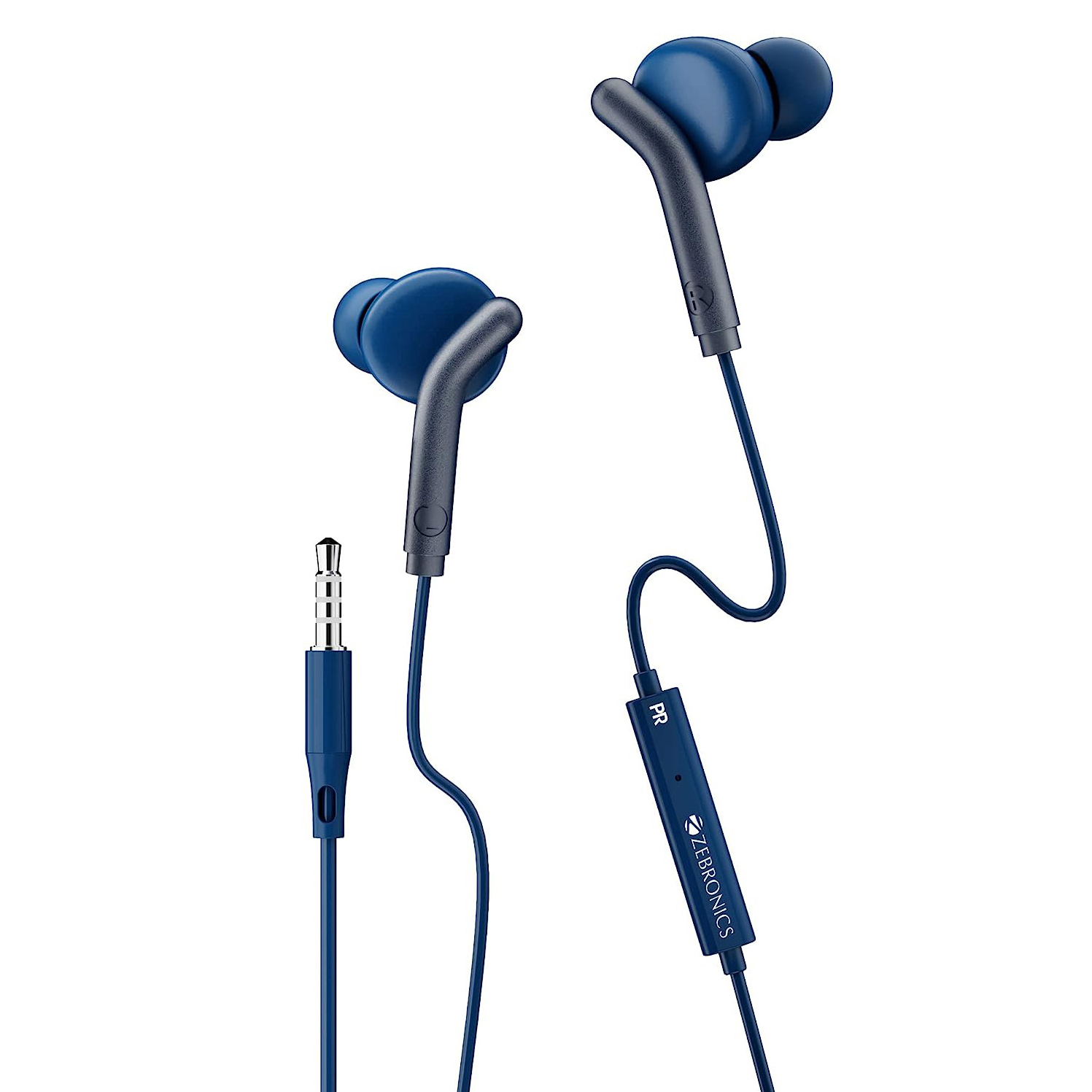 Zebronics Bro In Ear Wired Headphone- Blue Online in India, Buy at
